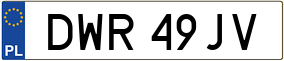 Trailer License Plate